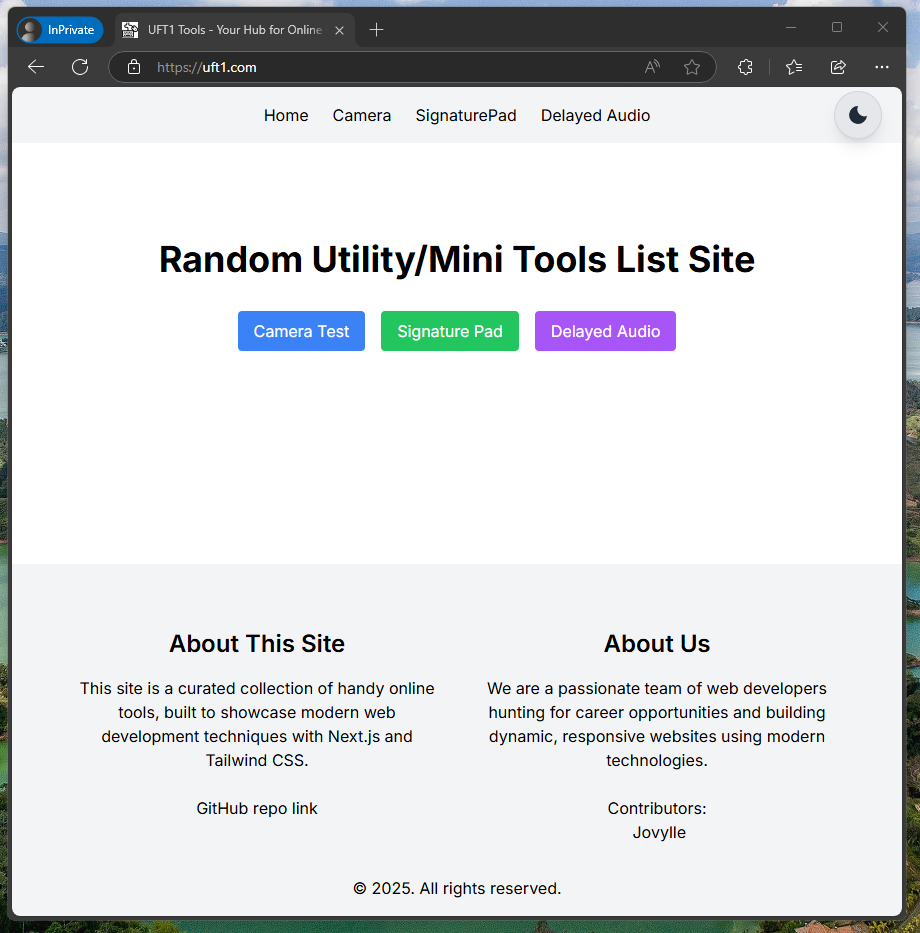 UFT1 Tools Screenshot